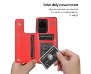 For Samsung Galaxy S20 Ultra Leather Cover Wallet - Grey