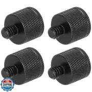 MECCANIXITY 4Pcs Mic Stand Adapter 3/8 Female to M10 Male Thread Screw Adapte