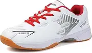 [PENXZT] Men's Badminton Shoes Women Lightweight Anti-Slip Tennis Table Tennis Shoes for Pickleball Volleyball Indoor Outdoor Court Training