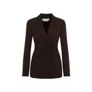 [Gabriela Hearst] Gabriela Hearst-Brown Stephanie Silk Blazer-Donna 40 IT