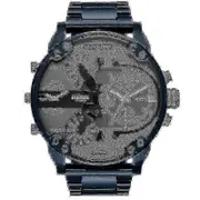 Mr. Daddy Diesel Men's Chronograph Watch 50mm Stainless Steel Watch Blue