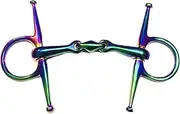 Extreme Full Cheek Rainbow Jointed Horse Bit – Stainless Steel Eggbutt Snaffle for Training & Control – Available in 4" to 5.5"