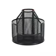 ANYPACK Pen Holder Storage Black Rotating Pen Holder Storage Box Mesh Creative Simple Office Desktop Large Capacity Home Storage Organizer