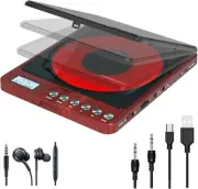 Portable CD Player with Headphones, Compatible Anti-Skip Personal CD Player for