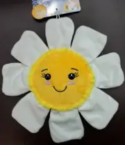 Bow Wow Pet 11" Squeaky Flower Dog Toy w/Full Body Squeaker & Crinkle Petals New