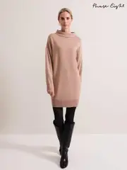 Phase Eight Natural Skylar Funnel Neck Jumper Dress (AG4856) | $106