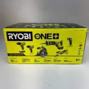 New Ryobi PCL1600K2 18V Reciprocating Saw, Circular Saw