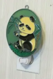 PANDA BEAR NIGHTLIGHT WITH BLUE SKY (SUNCATCHER NIGHTLIGHT LIGHT)
