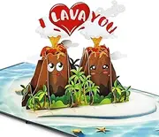 CUTPOPUP LavaU, Anniversary Card Pop Up, Valentines Day, Wedding, Engagement, 3D Greeting Card (I Lava U) SD207AU1515