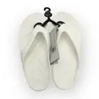 NWT Crocs Womens Beach Slip-On Kadee II Flip Flops White Size W4