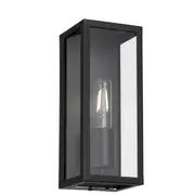Arzano 25cm Outdoor Wall Light Black | Telbix Lighting