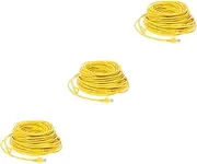 HOMSFOU 3pcs 20m Length Cat 5e Ethernet for Gaming Network Patch Cord Laptop Networking Cord Computer Supply