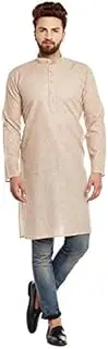 [Sojanya] (Since 1958, Men's Black Cotton Only Long Kurta