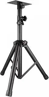 Home Speaker Stands Full Metal Speaker Bracket Thickened Professional Trolley Sound Tripod Flooring Stage Card Bag Portable Tripod Studio Stand Black Black(Black)