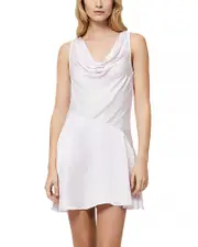 French Connection Oona Satin Asymmetric Mini Dress