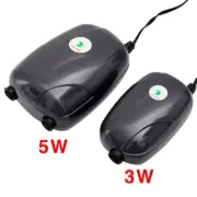 EU Aquarium Air Pump Fish Tank Mini Compressor Single Double Outlet with Check