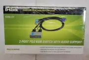 NEW D-Link KVM-121 2-Port PS/2 KVM Switch w/ Audio Support - FACTORY SEALED!