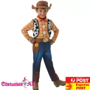 Boys Cowboy Woody Costume Toy Story Buzz Lightyear Kids Child Book Week Jumpsuit