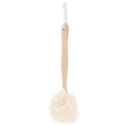 5PCS Long Handle Bath Ball Scrubbing Bath Shower Back Brush Scrubber Bathroom SuppliesWhite