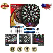 Versatile Soft Tip Dart Board with Built-in Storage & Adjustable Sound Levels