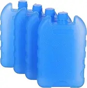 4 Pcs Ice Packs for Cooler Reusable Ice Blocks Cooler Freezer Blocks for Lunch Boxes Camping Picnics Beach Fishing Outdoor Sports