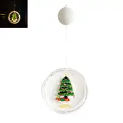 Christmas Window Lights LED Hanging Lamps with Suction Cup for Outdoor Indoor Bedroom Party Wall Backdrop -Christmas Tree