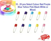 10/20X Large Baby Nappy Safety Pins Dress Clothing Nappy Hold Clip Tool 53mm