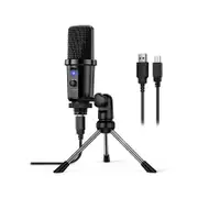 New bee DM19 USB Condenser Podcast Microphone f/ Gaming/Recording/Streaming Desk