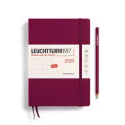 Weekly Planner 2025, Hardcover (Port Red) - A5