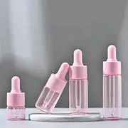 Buttermilk - Pastel Color Travel Glass Dropper Bottle (Various Designs) Pink - 5ml