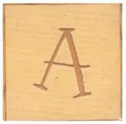 My Mind's Eye This & That Alphabet Letters Die Cut - YELLOW BLOCK