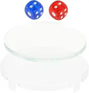 HOOTNEE 1 Set Glass Cover for Mahjong Machine Protective Dice Box Accessory Tool for Mahjong Game Easy Installation Fits Glass