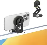 SODI Continuity Camera Mount for Desktop Monitor & iMac, Detachable iPhone Webcam Mount, Adjustable Magnetic Phone Stand for iPhone 16 Pro/Max 15/14/13/12 and Mac TV 4K Display OS Ventura