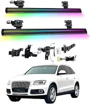 BJOHQ Electric Running Boards Compatible for Audi Q5 2013-2017 with Light, SUV, Off-Road & Pickup Trucks - Retractable Truck Steps & Nerf Bars