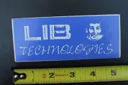 Lib Technologies Snowboards Blue Happy OG SNB2 Snow Vintage Snowboarding STICKER