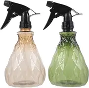 Baluue 2pcs Small Watering Can for Hair Styling Plant Care Fine Spray Bottle Ergonomic Design Leakproof 500ml