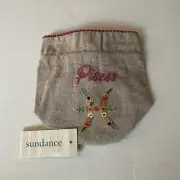 Sundance Pisces Jewelry Pouch W/ Tag Star Sign Bag