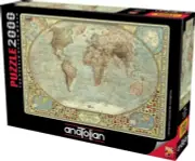 Anatolian 2000 Piece Jigsaw Puzzle - World Map