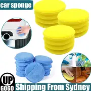 60PCS Microfibre Foam Sponge Polish Wax Applicator Pads Car Home Cleaning Pad AU