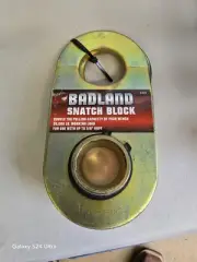 Snatch Block 20K BADLANDS Winches 20000 LB LOAD TESTED STEEL 3/8” 9mm Wire Rope