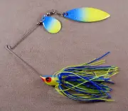 Bass Fishing Lure DR Custom Spinnerbait 3/8 oz, 1 Colorado & 1 Willowleaf Blade
