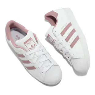 adidas 休閒鞋 Superstar W 白 粉紅 乾燥玫瑰 小白鞋 貝殼頭 女鞋 愛迪達 【ACS】 GY5987