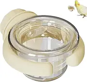 Lesunbak Bird Cage Feeders and Waterers, Clear Bird Feeder Waterer Food Bowl, Food Container Pet Supplies for Cockatiel Lovebird Canary Small Animal