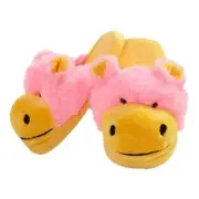My Pillow Pets Neon Hippo Slippers Medium Child Size 1-3