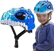 Kids Skateboard Helmet | Dinosaur Multi-Sports Helmet Boys Bicycles Helmet - Breathable Boys Bikes Helmet Protective Gear for Children Boys Girls