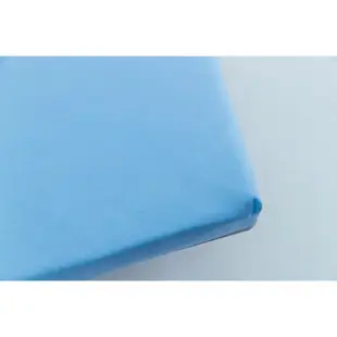 Sonmil純棉床包 100%精梳純棉 乳膠床墊 記憶床墊專用-水藍色素面/單人/單人加大/雙人/雙人加大