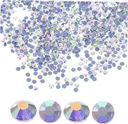 PACKOVE 2880Pcs Hot Melt Glass Rhinestones for DIY Crafts Shining Flatback Rhinestones for Clothing Shoes Phone Cases and Accessories for Creative Projects