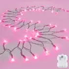 String Lights Outdoor Waterproof 9.8Ft 30 LED, Pink Fairy Lights Battery Operate