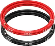 12 AWG Silicone Wire by MMOBIEL – 12 Gauge Tinned Copper Cable, 2 x 5FT (1 Red & 1 Black) Flexible High Temp Battery Wire for Automotive, Marine, RV, Solar, Inverter, LED, DIY, HVAC
