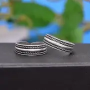 @ Indian Traditional Silver Adjustable Toe Rings Bichiya For Women
